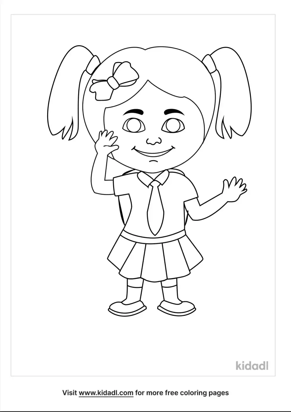 Girly Coloring Page