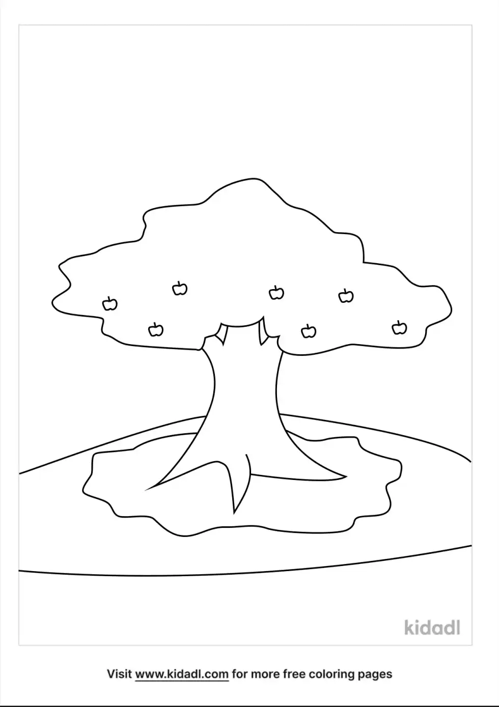 Giving Tree Coloring Page