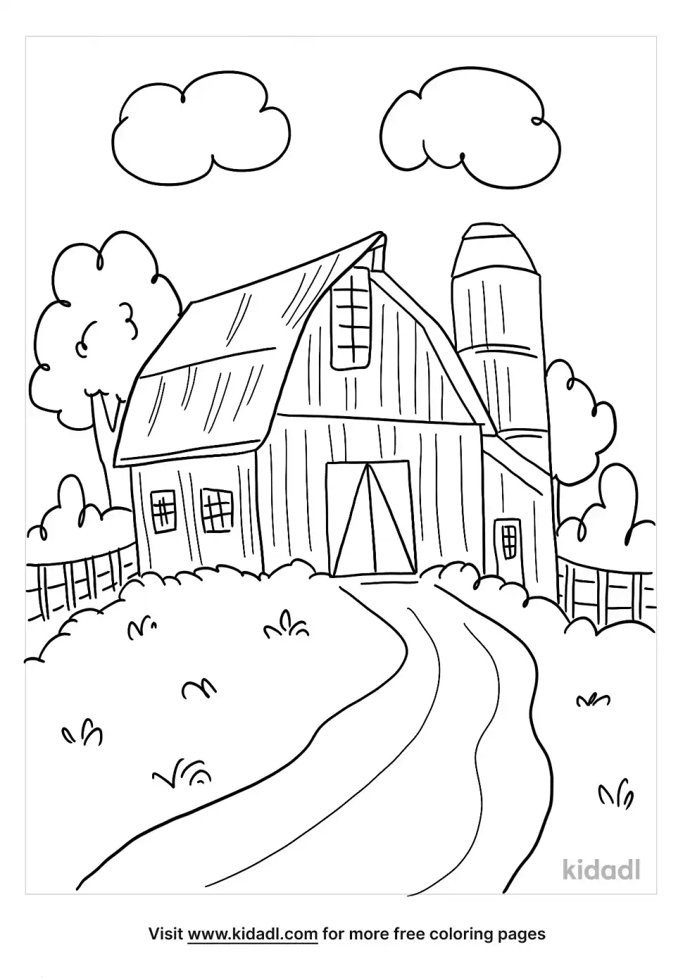 Barn Doodle Coloring Page