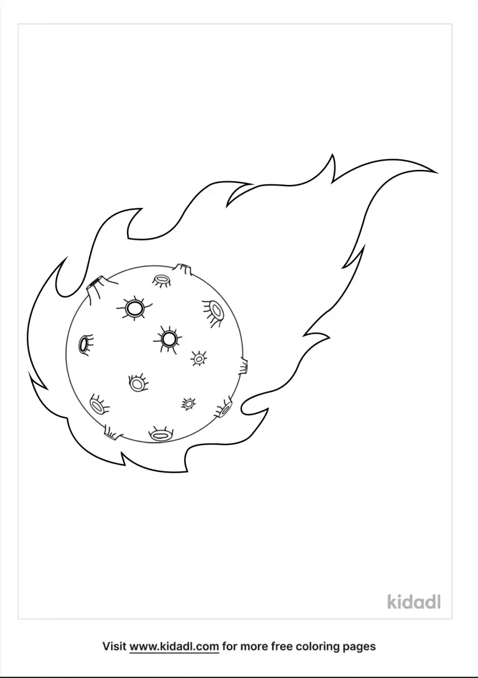 Asteroid Coloring Page