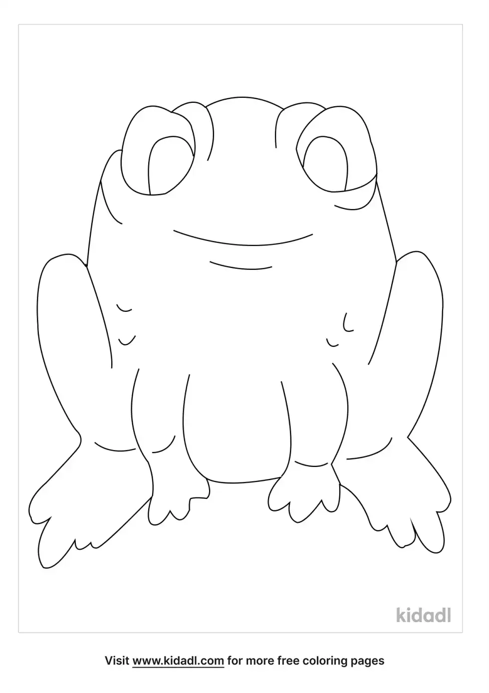Toad Coloring Page
