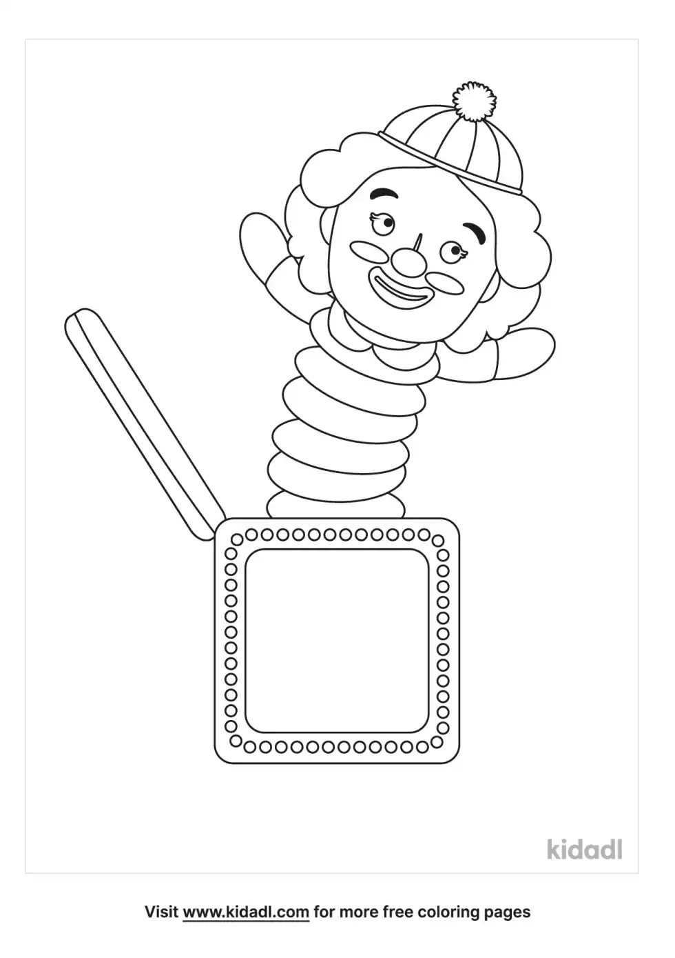 Clown Doll Coloring Page