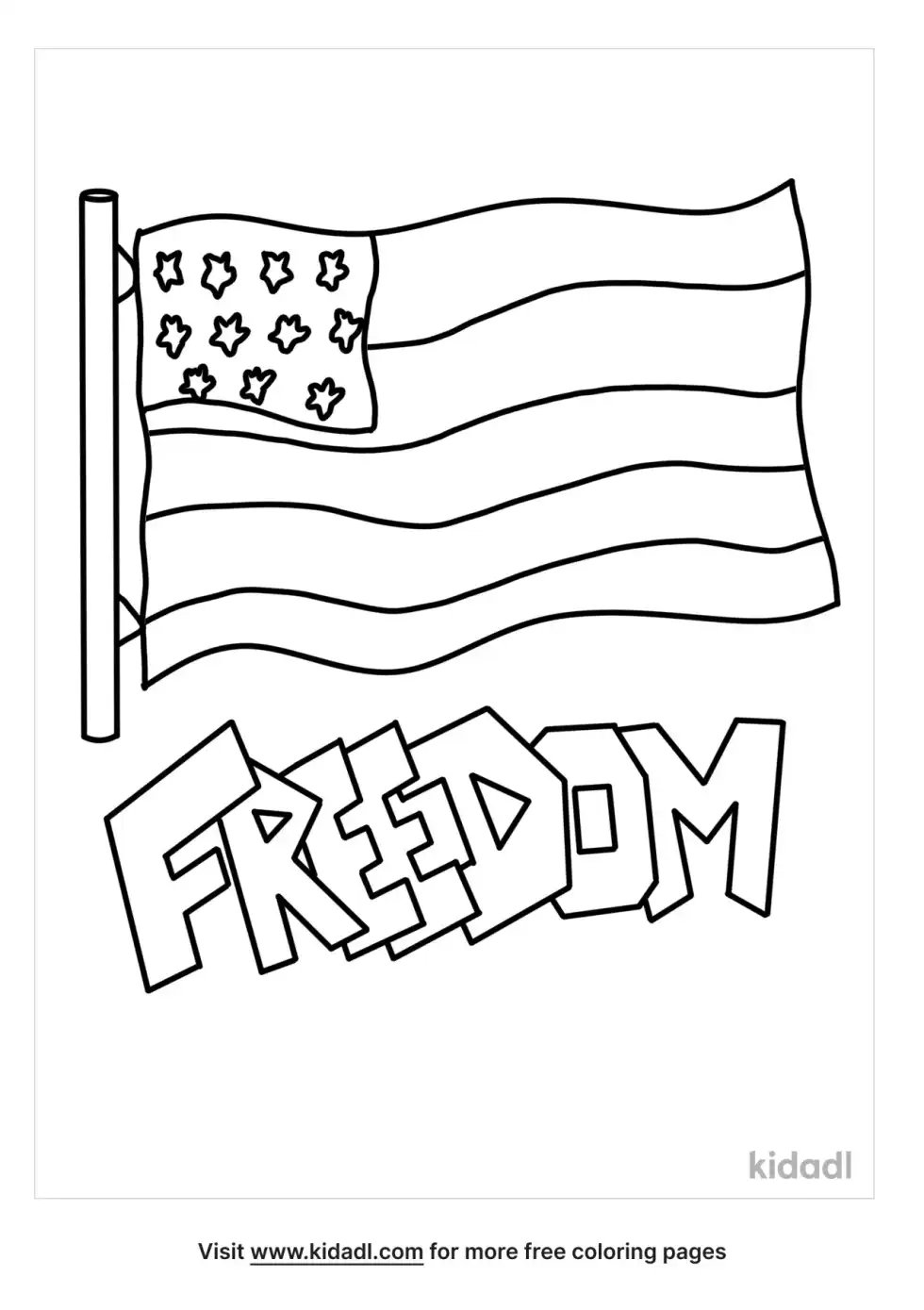 Freedom Coloring Page