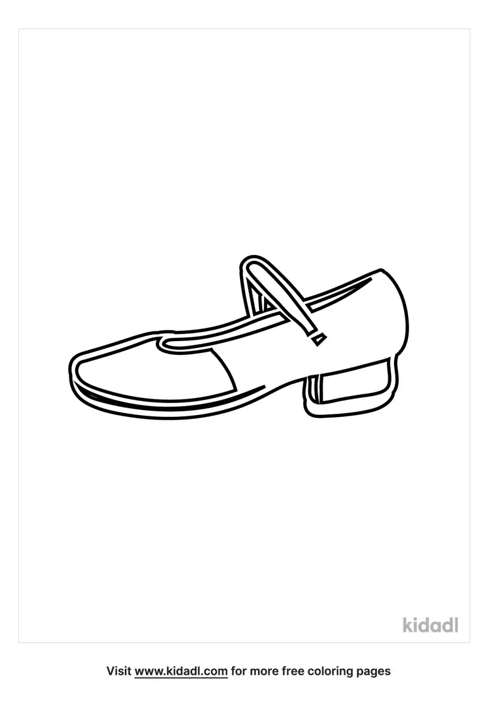 Dance Shoes Coloring Page