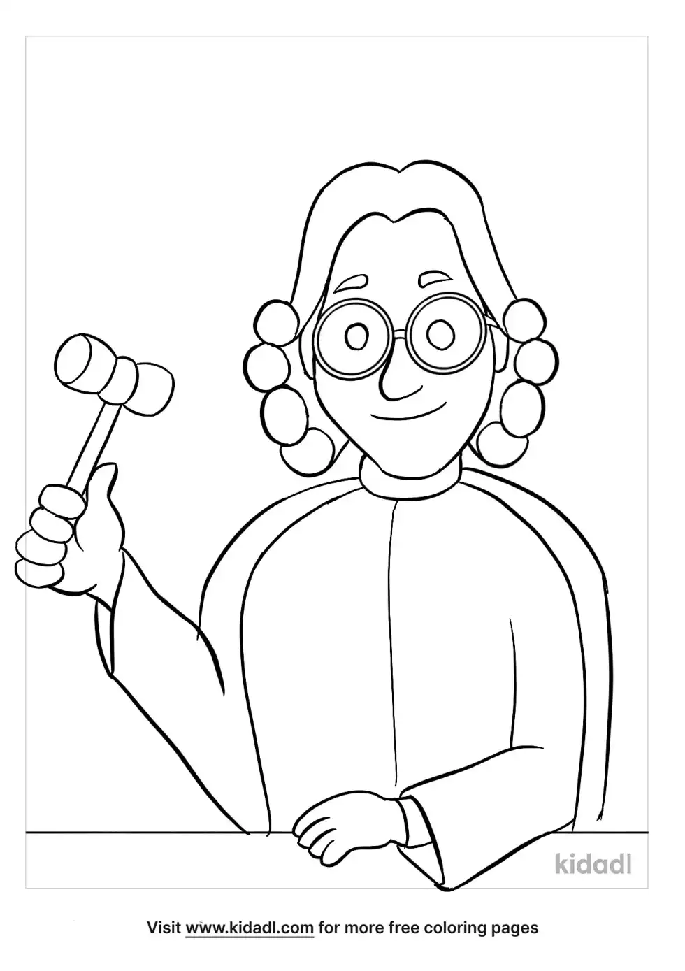 Judge Coloring Page