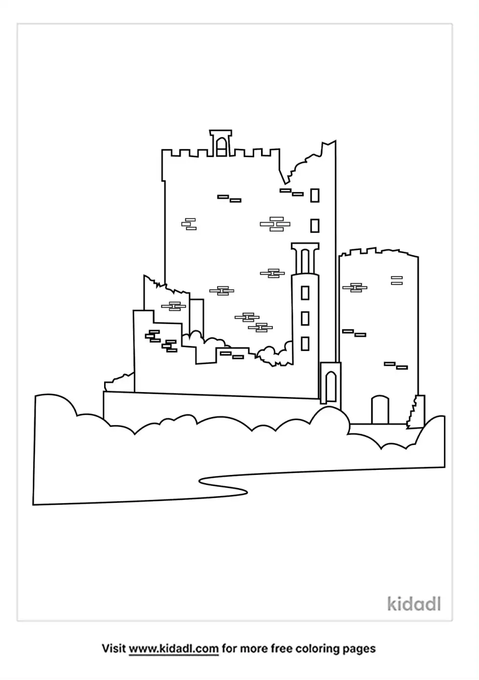 Blarney Castle Coloring Page