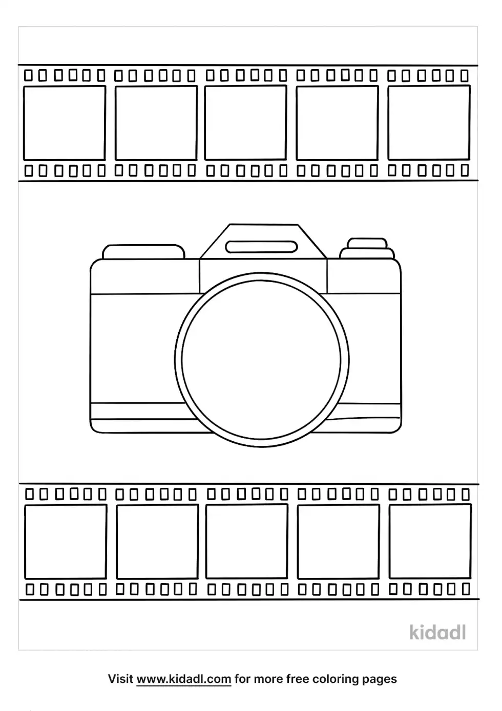 Back Of Camera Coloring Page