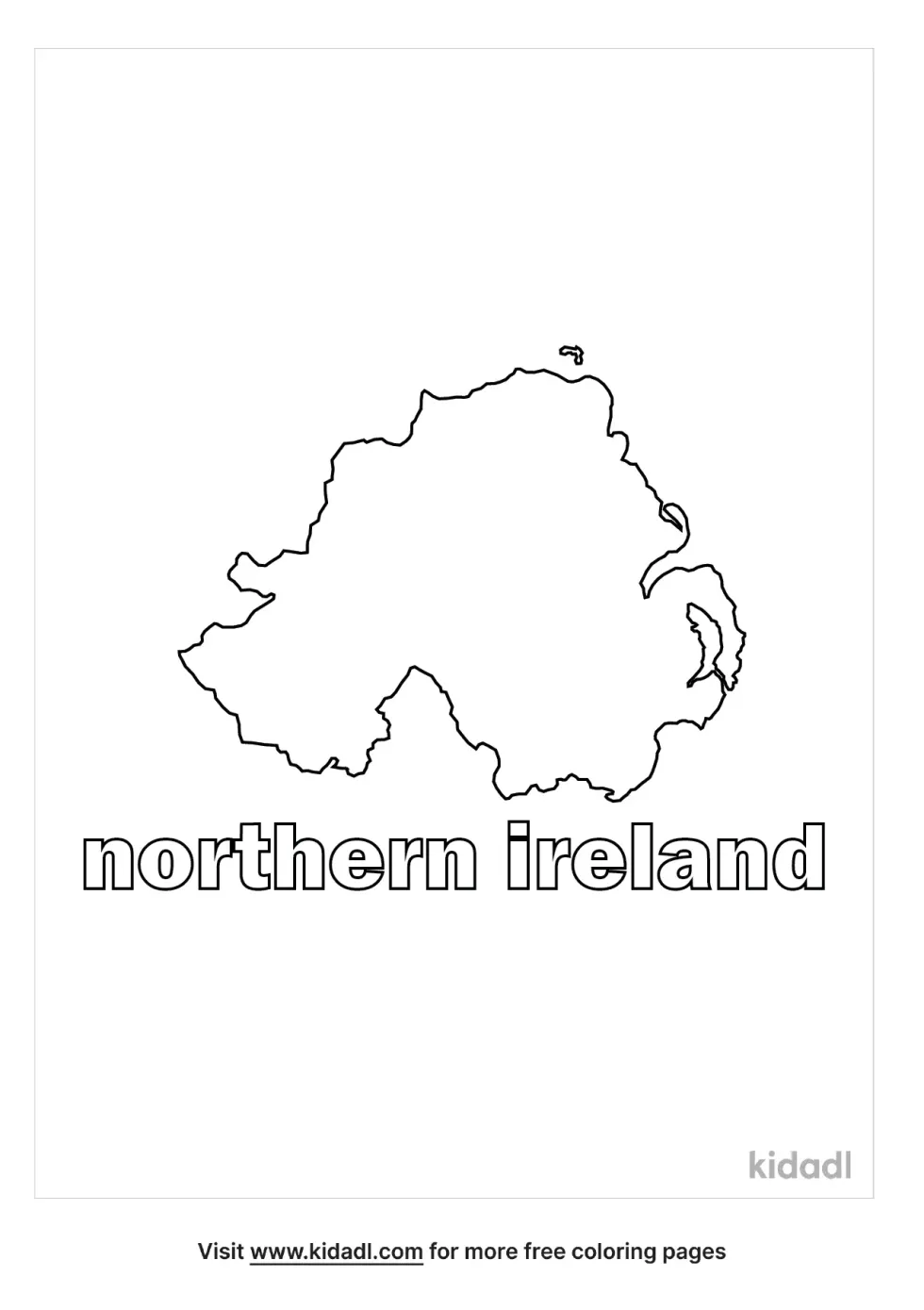 Northern Ireland Coloring Page