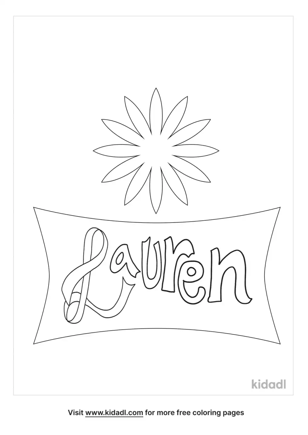 Lauren Coloring Page