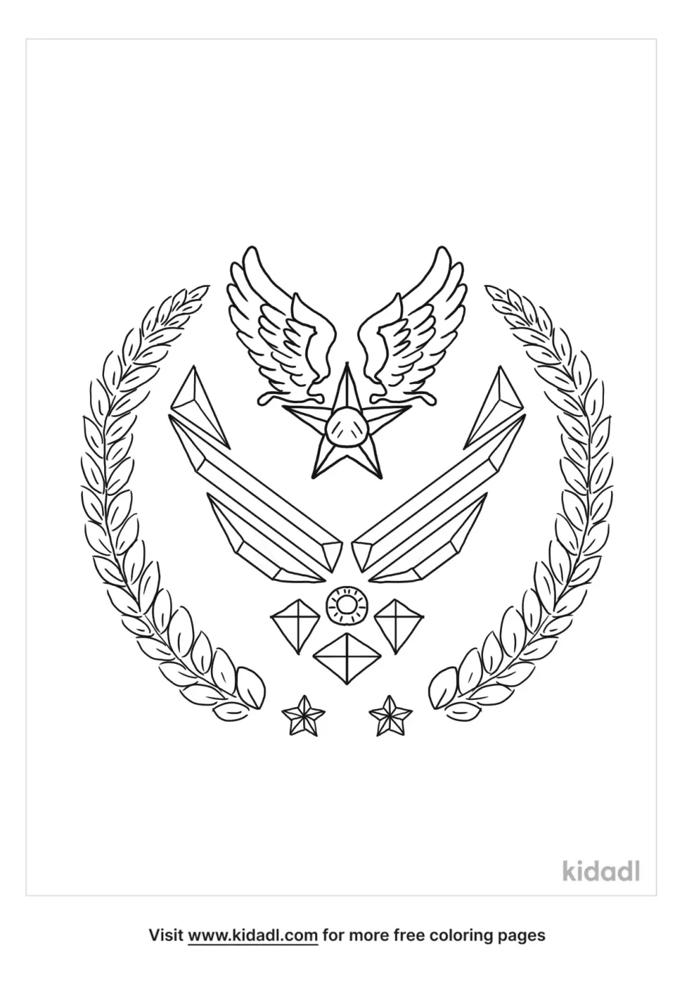 Air Force Insignia Coloring Page