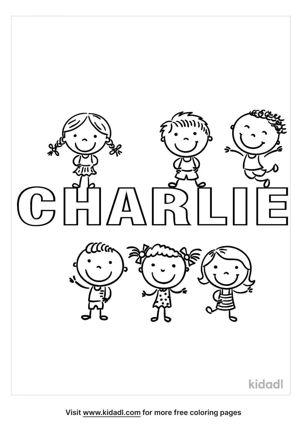 Charlie Name Coloring Page