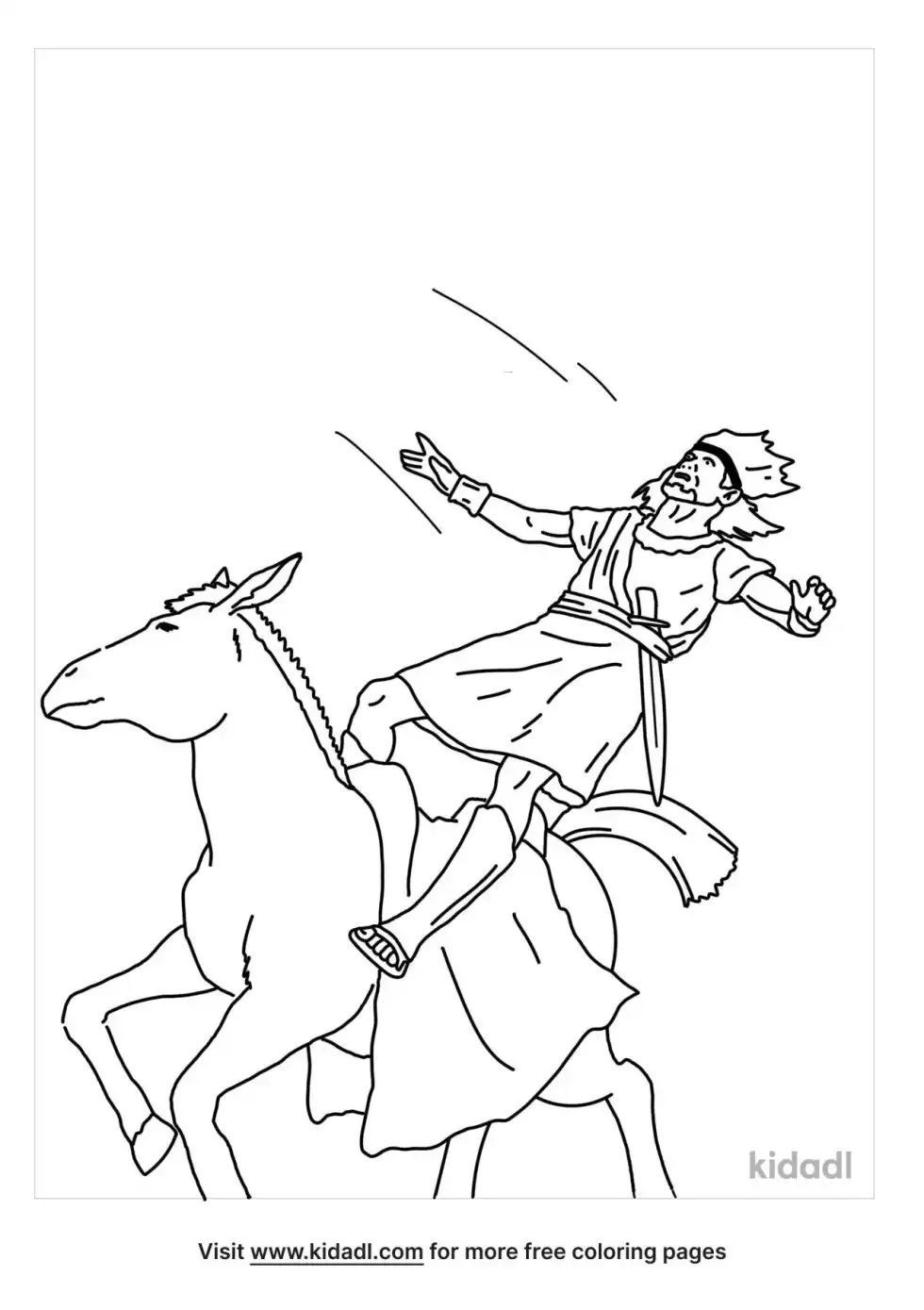Absalom Rebels Coloring Page