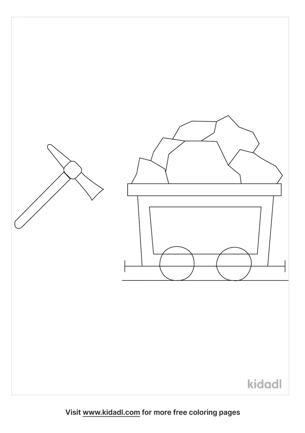 Coal Mine Coloring Page