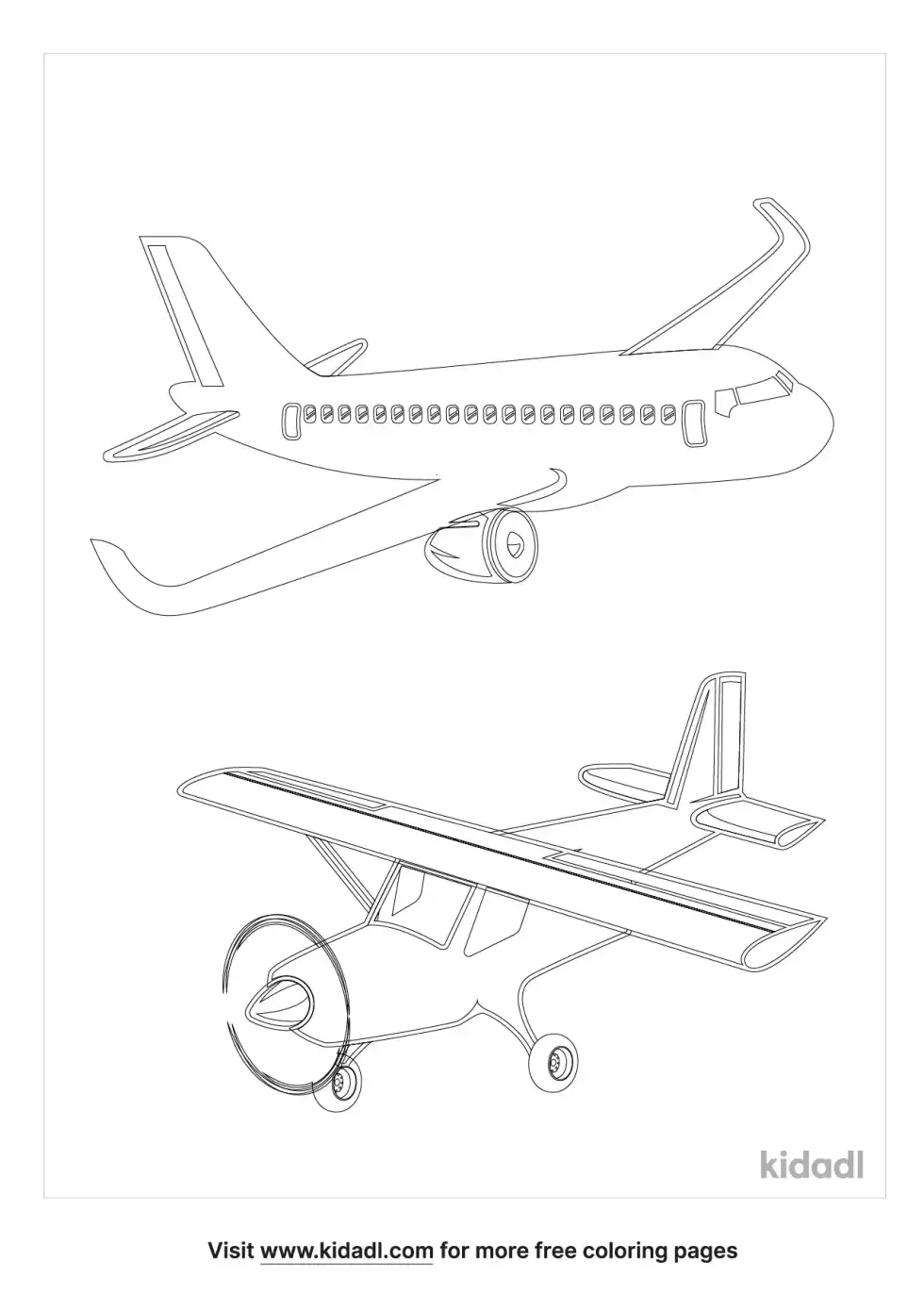 Aircraft Coloring Page
