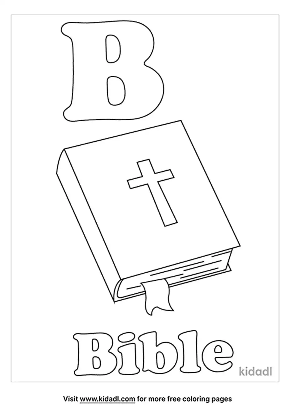 B Is For Bible Coloring Page