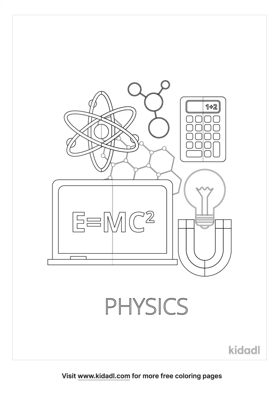 Physics Coloring Page