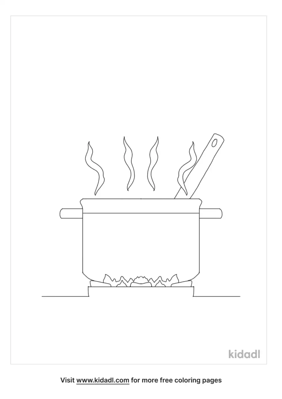 Hot Pot Coloring Page