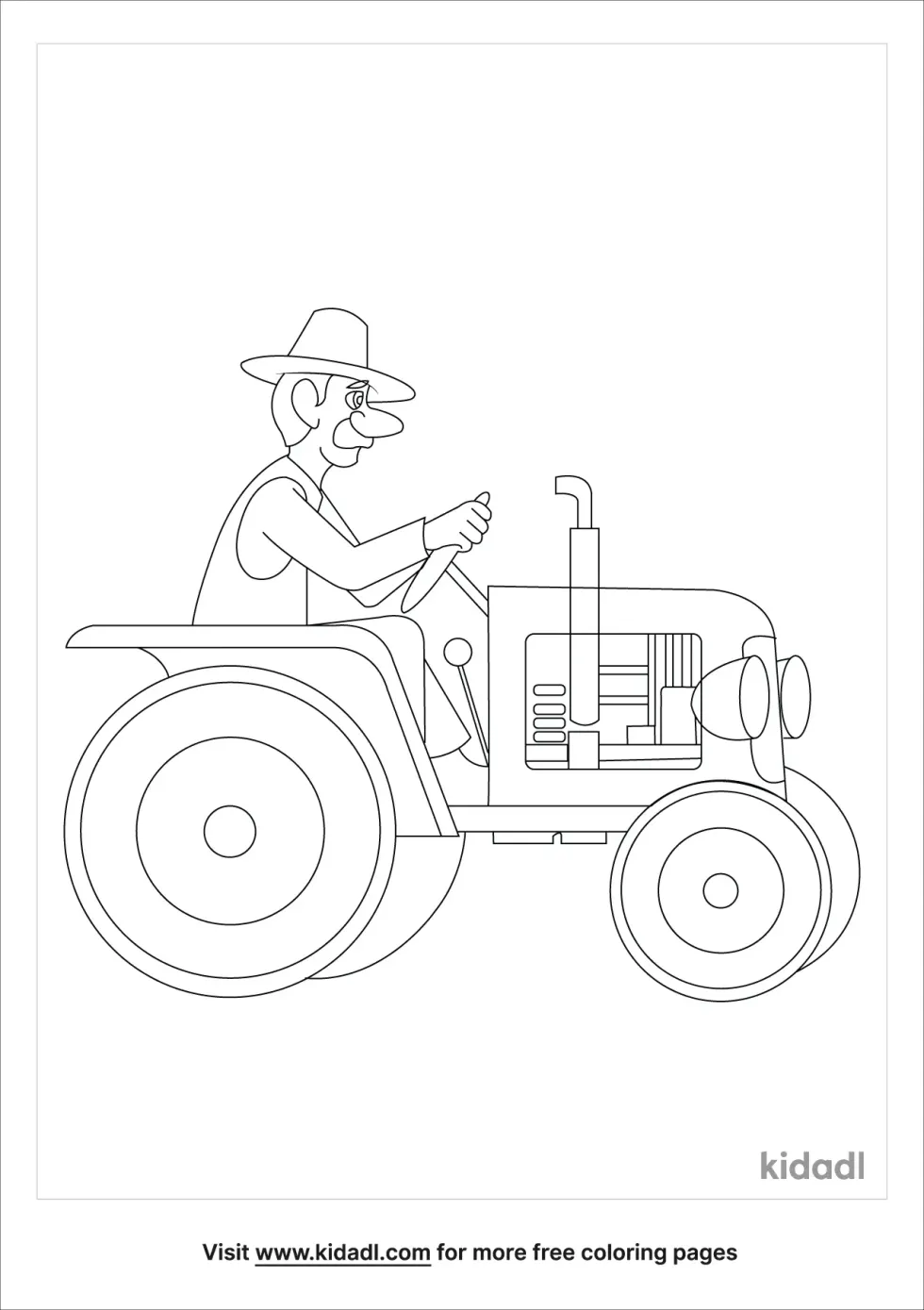 Farmer On A Tractor