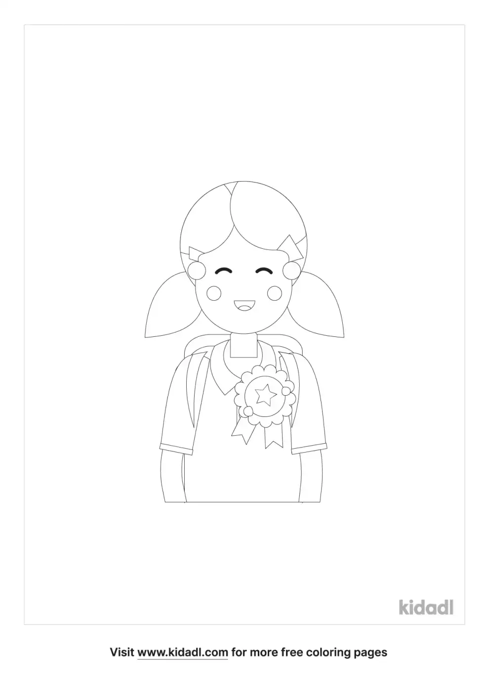 Student Award Coloring Page