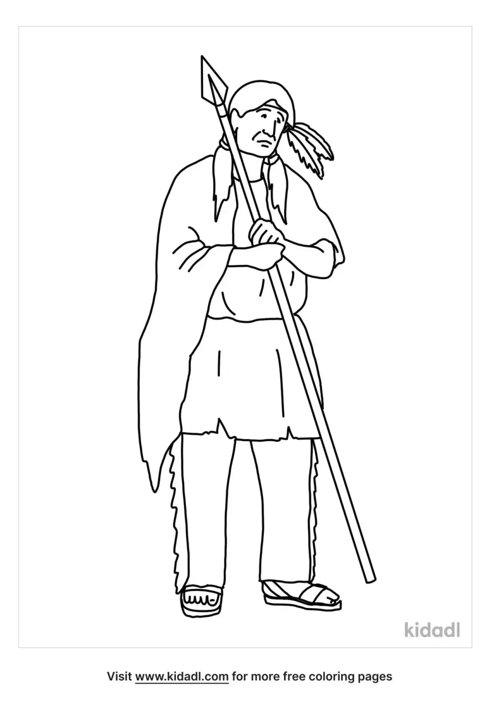 Wampanoag Coloring Page