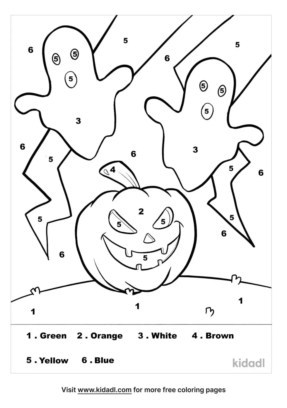 Halloween Color By Number
