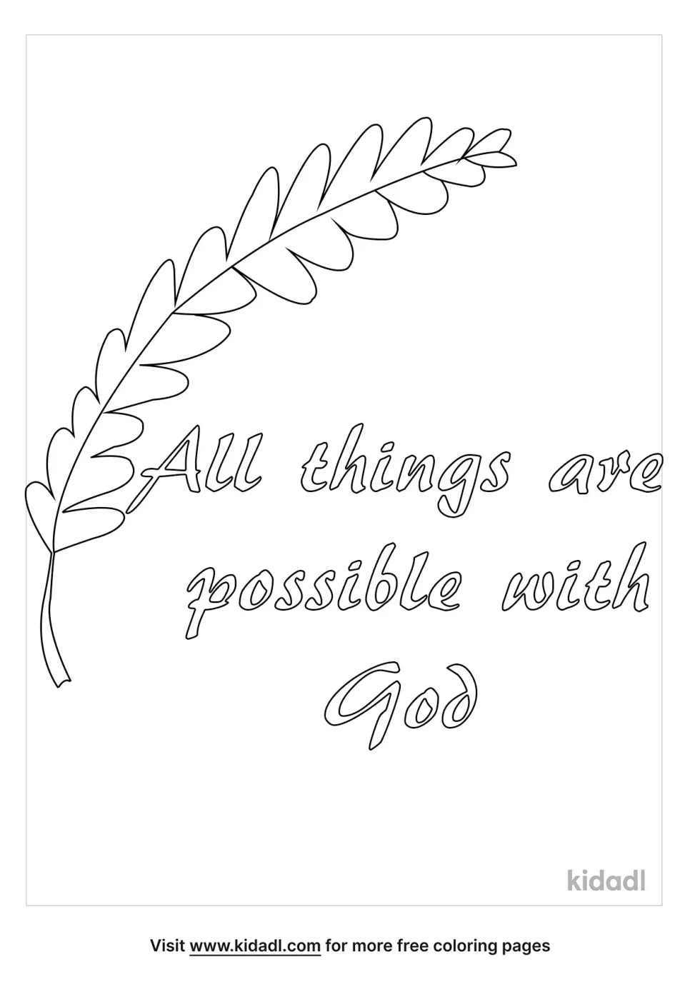 All Things Are Possible With God