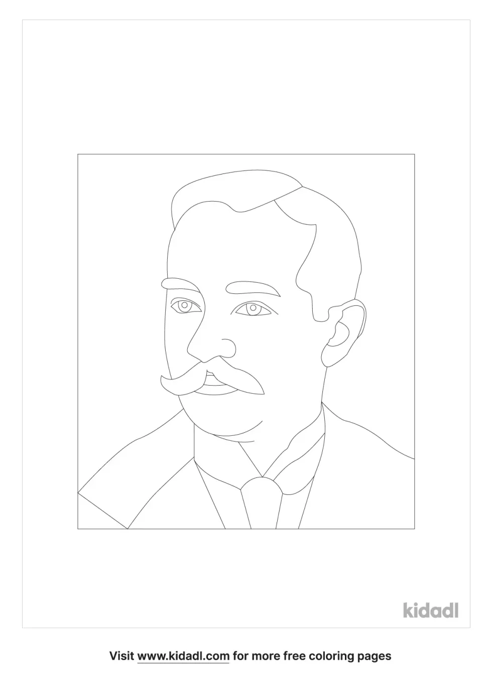 Milton Hershey Coloring Page