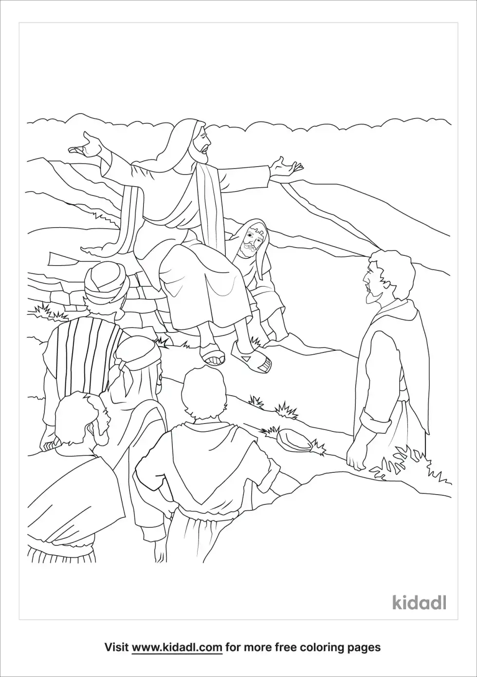 Jesus Brings Good News Coloring Page
