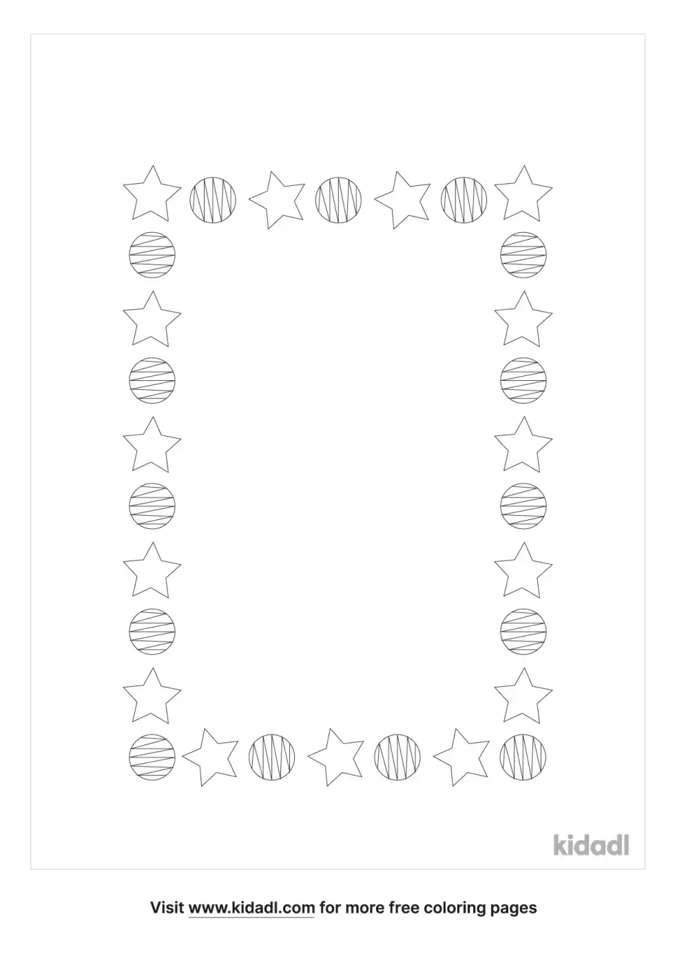 Star Frame Coloring Page