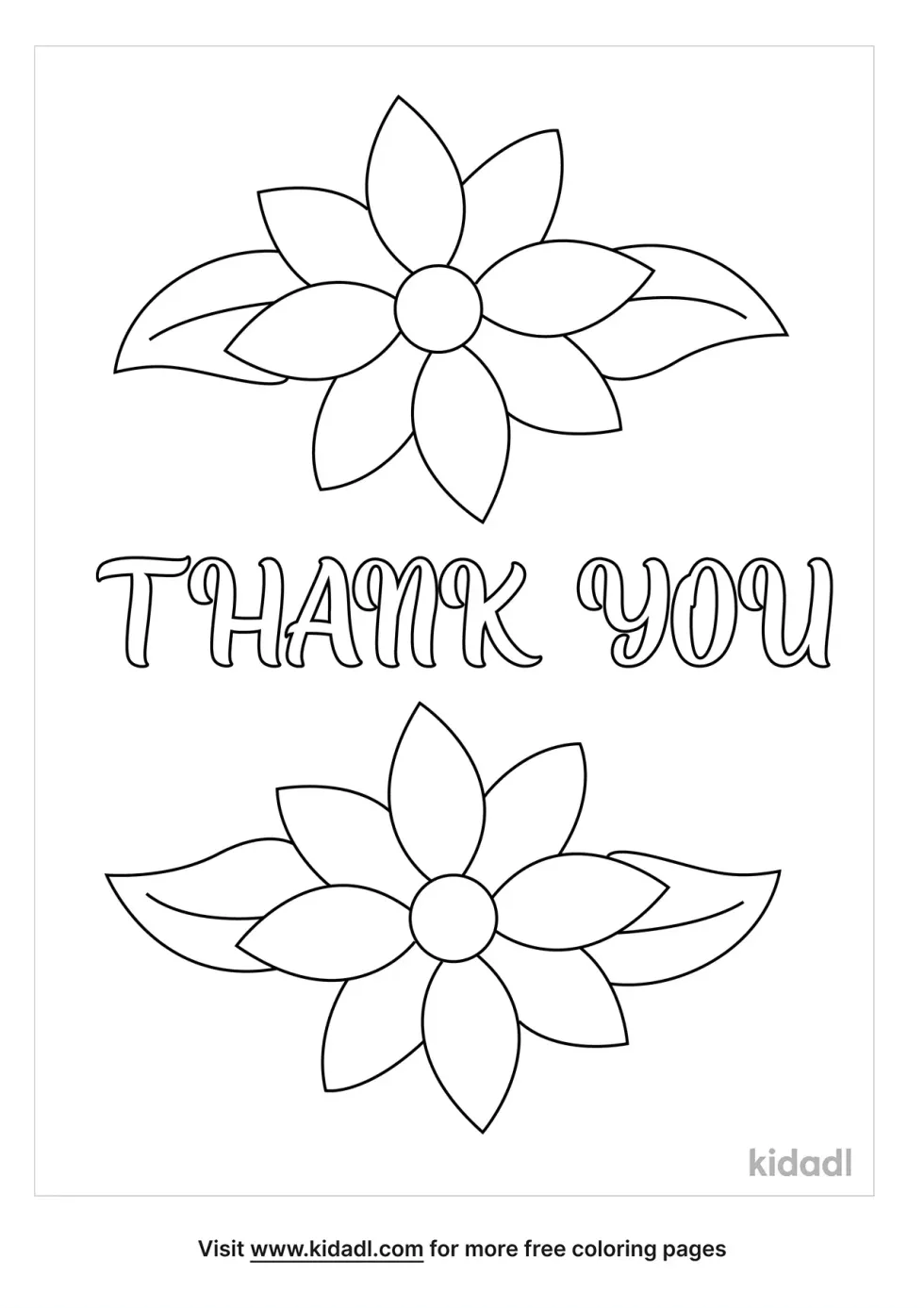 Thank You With Flowers | Kidadl