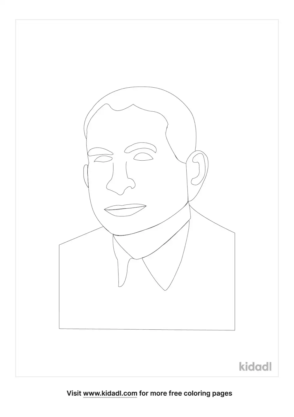 Alben Barkley Coloring Page