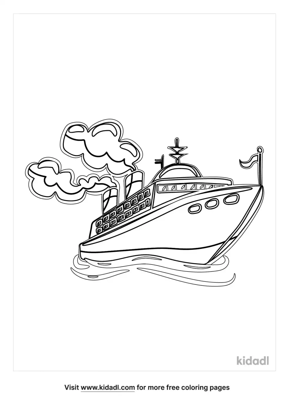 Navy Ship Coloring Page