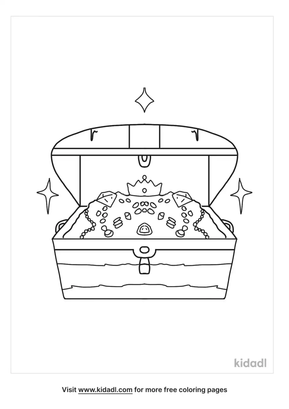Jewel Treasure Coloring Page