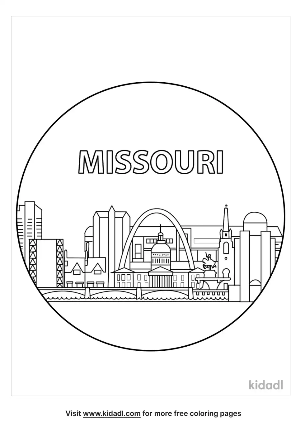 Missouri Coloring Page