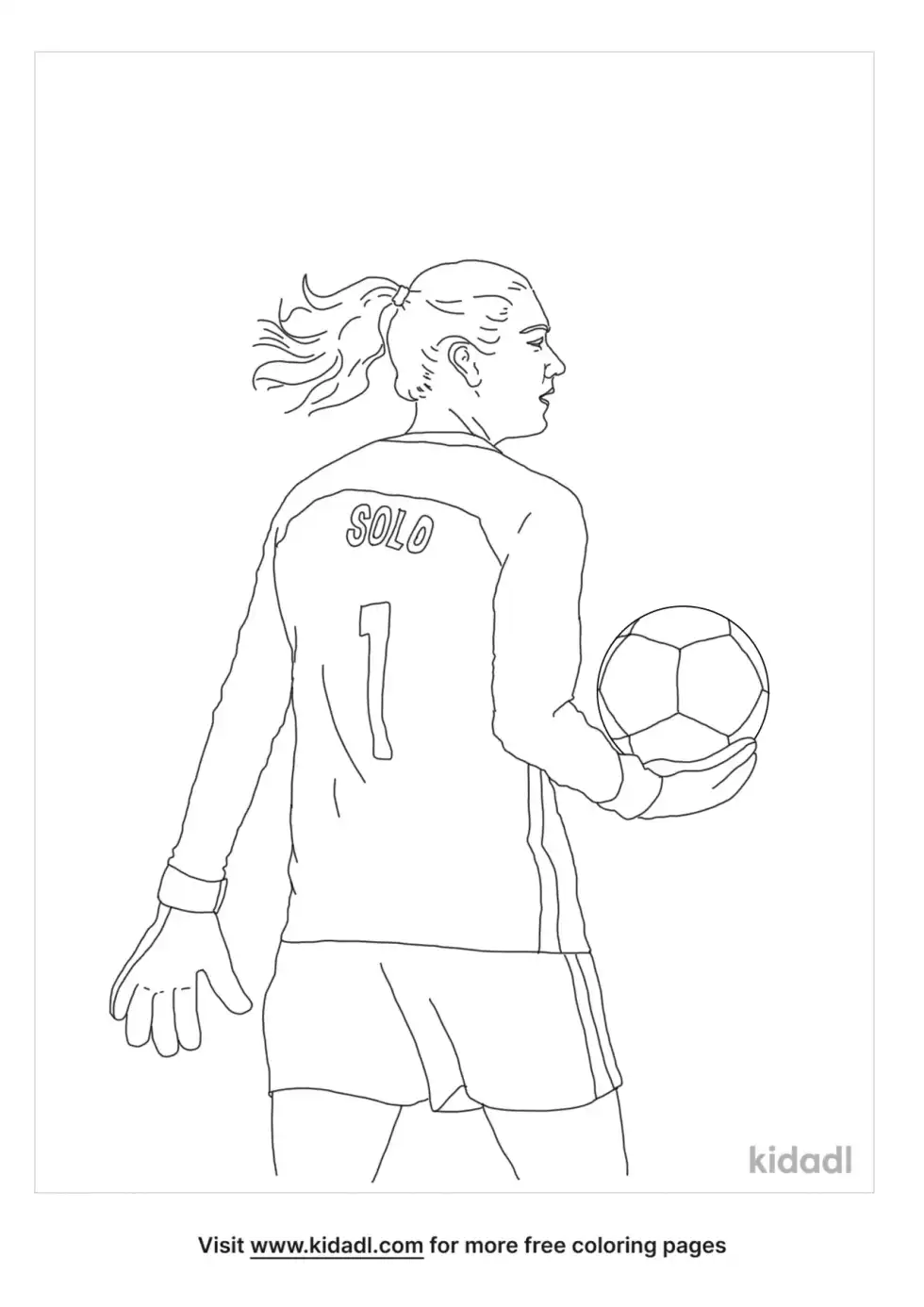 Hope Solo Coloring Page