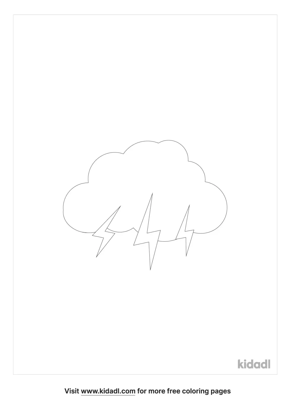 Thundercloud Coloring Page