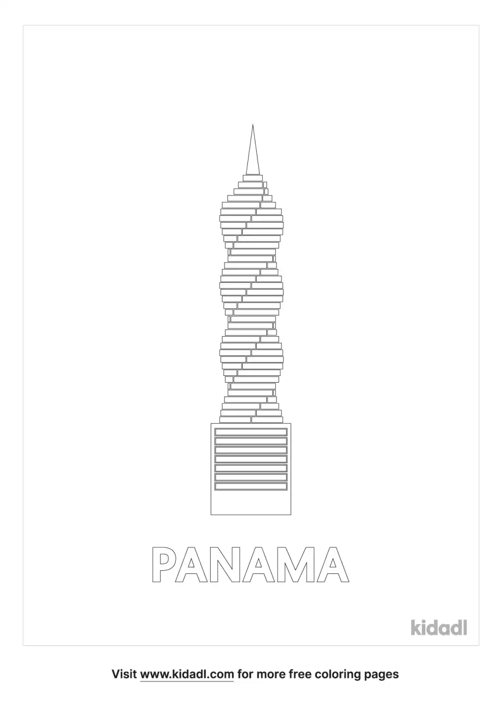 Panama Coloring Page