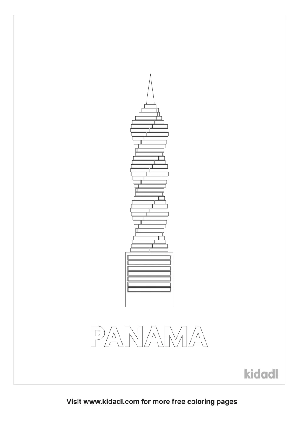 Panama Coloring Page