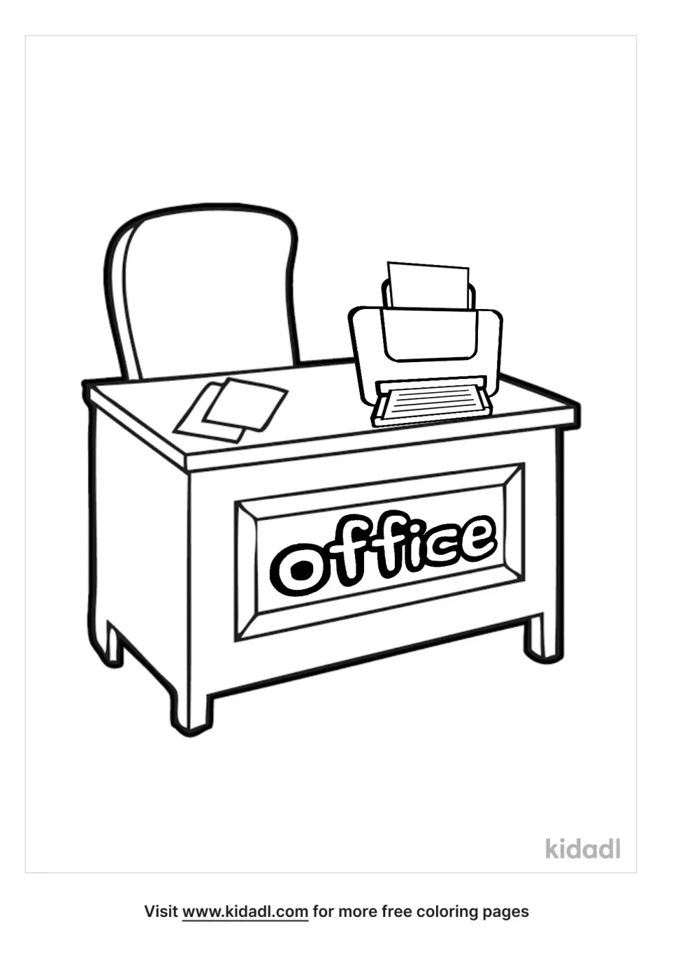 Office Coloring Page