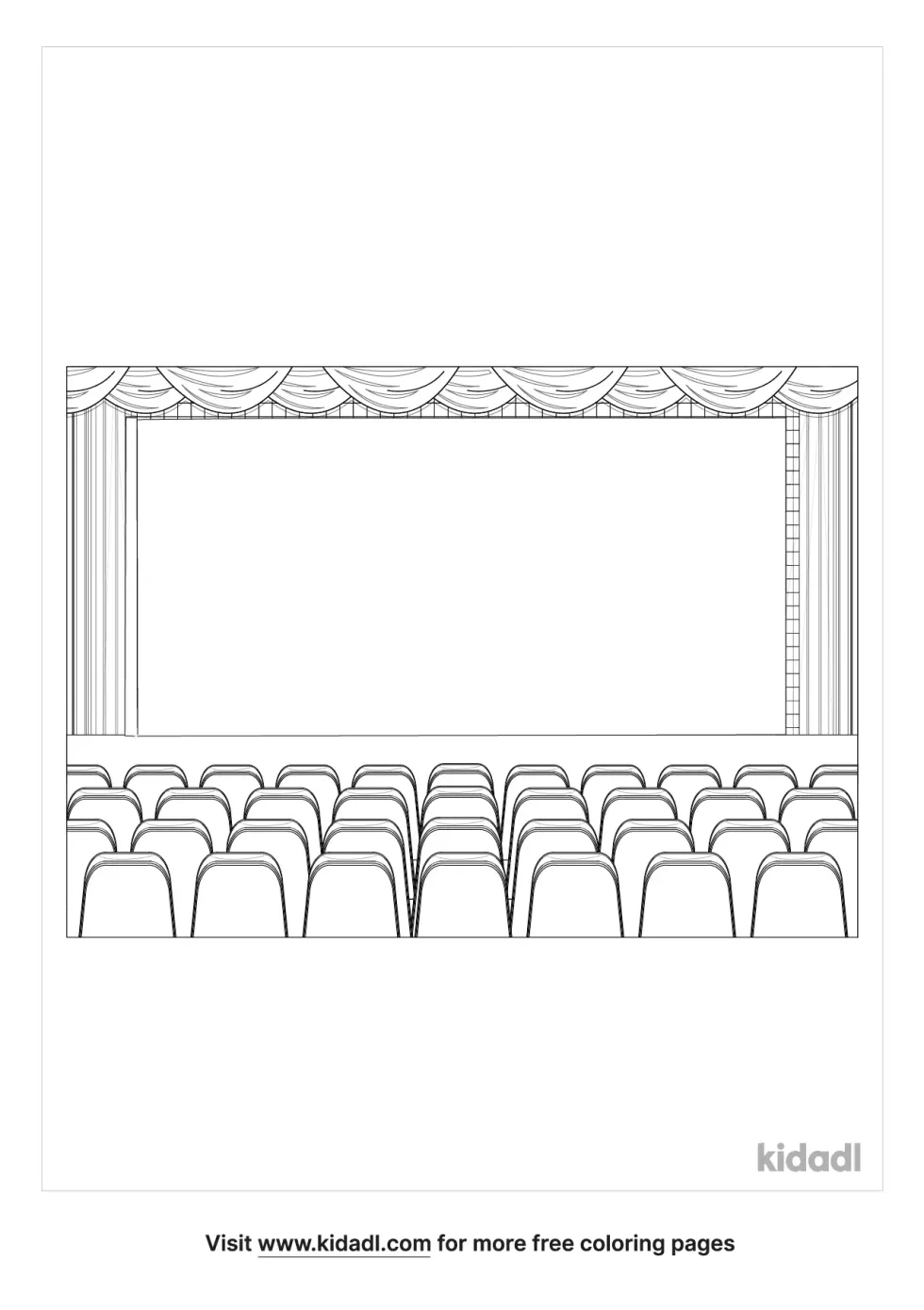 Theater Coloring Page
