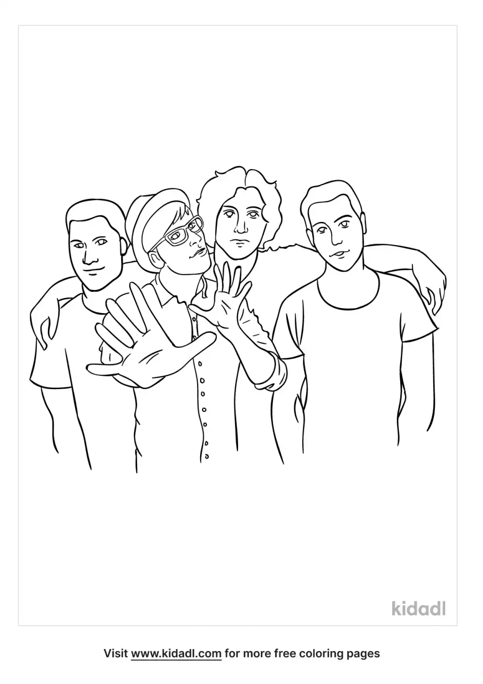 Fall Out Boy Coloring Page