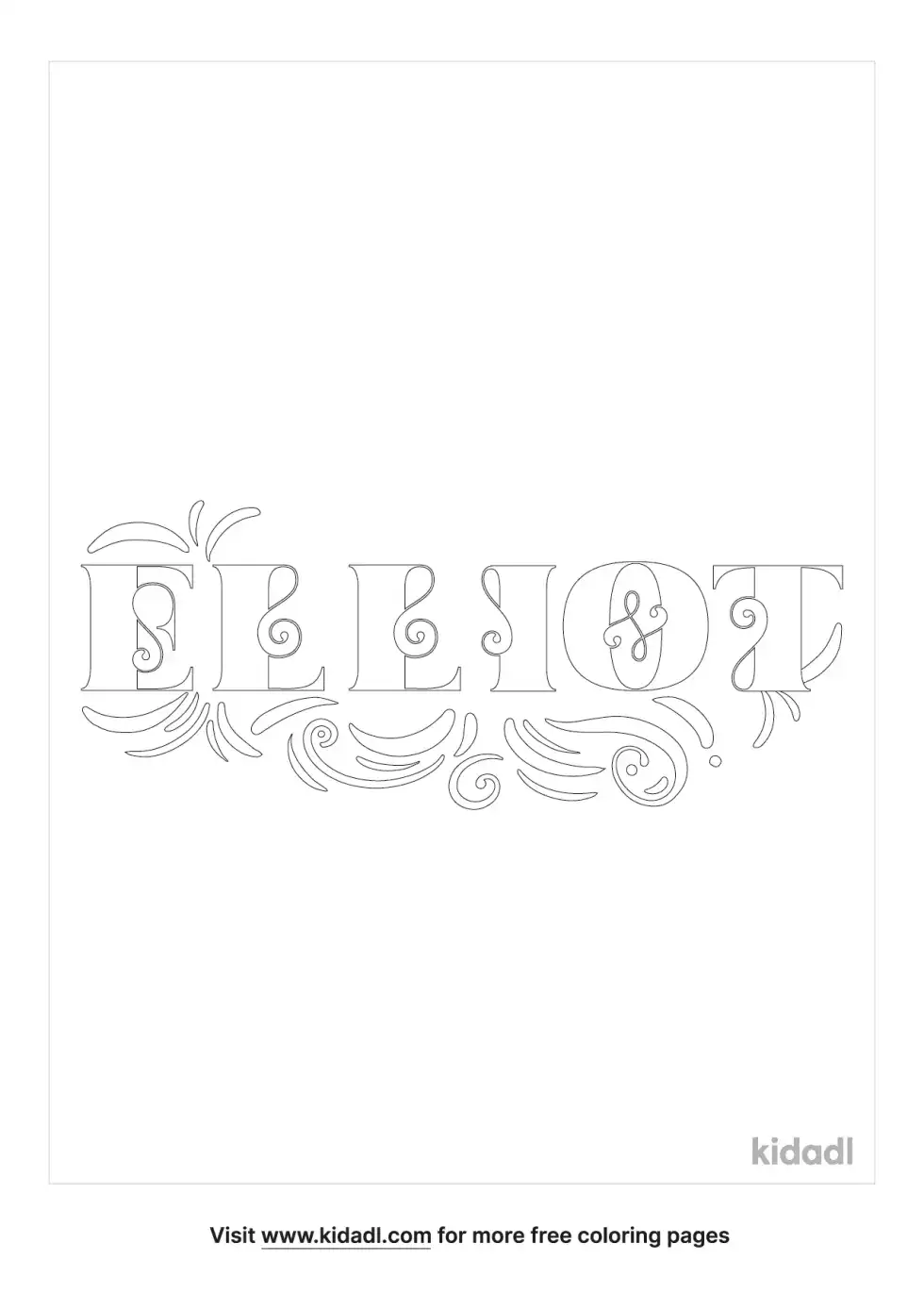 Elliot Coloring Page