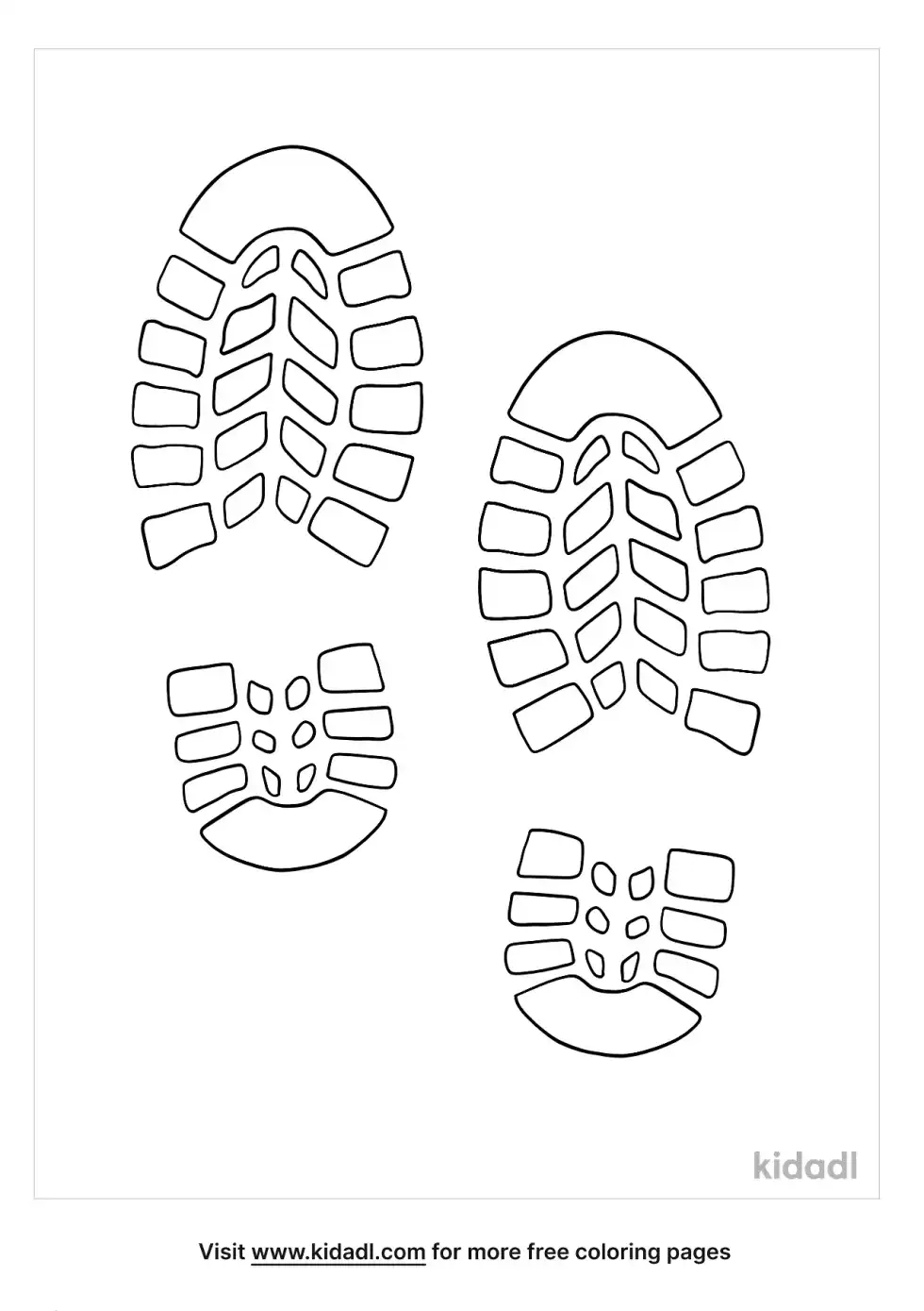 Shoe Print Coloring Page