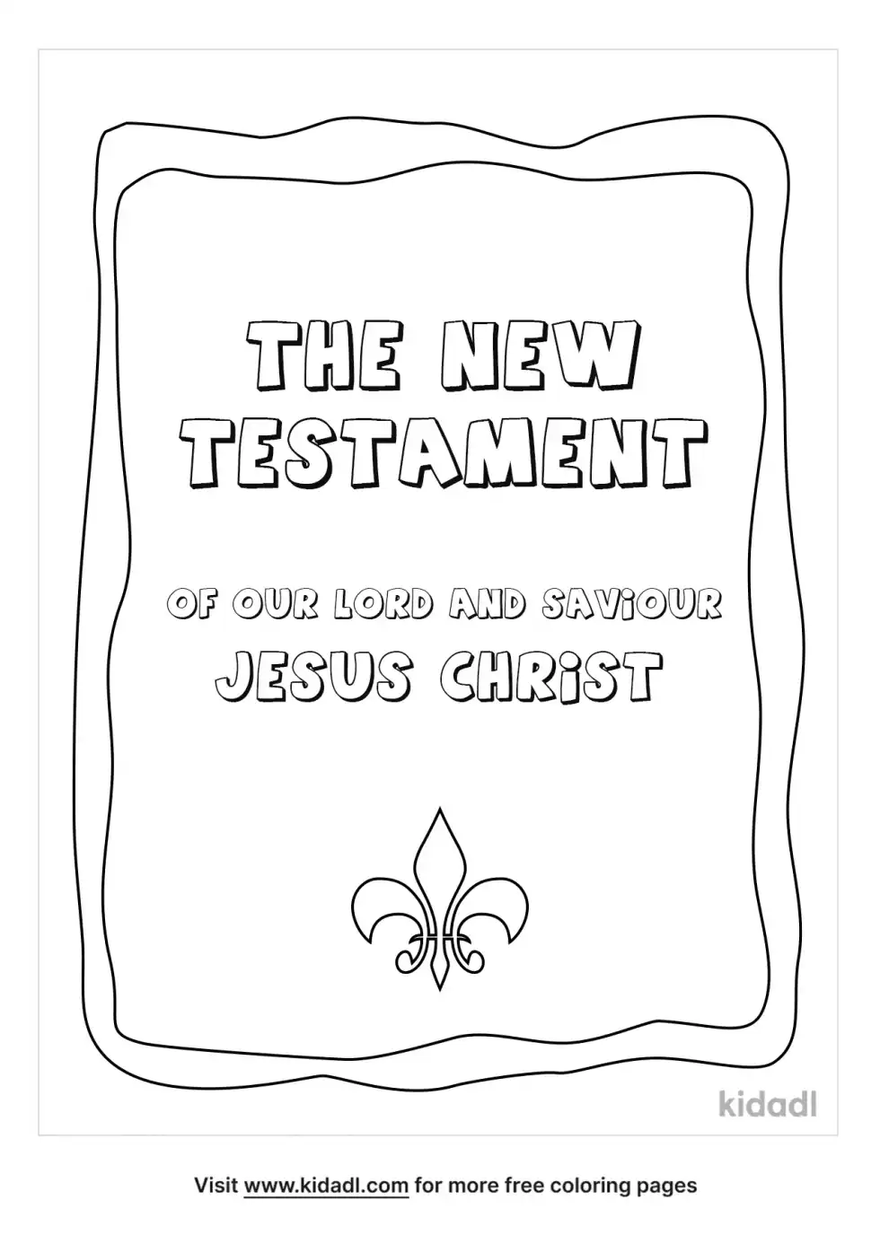 New Testament Coloring Page
