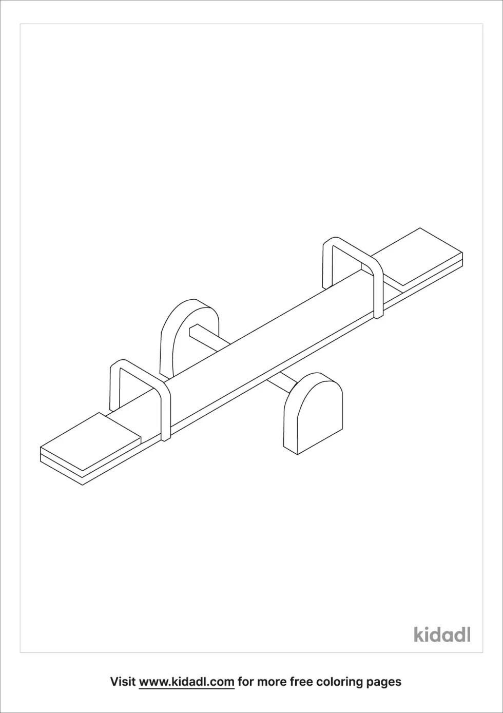 Seesaw Coloring Page