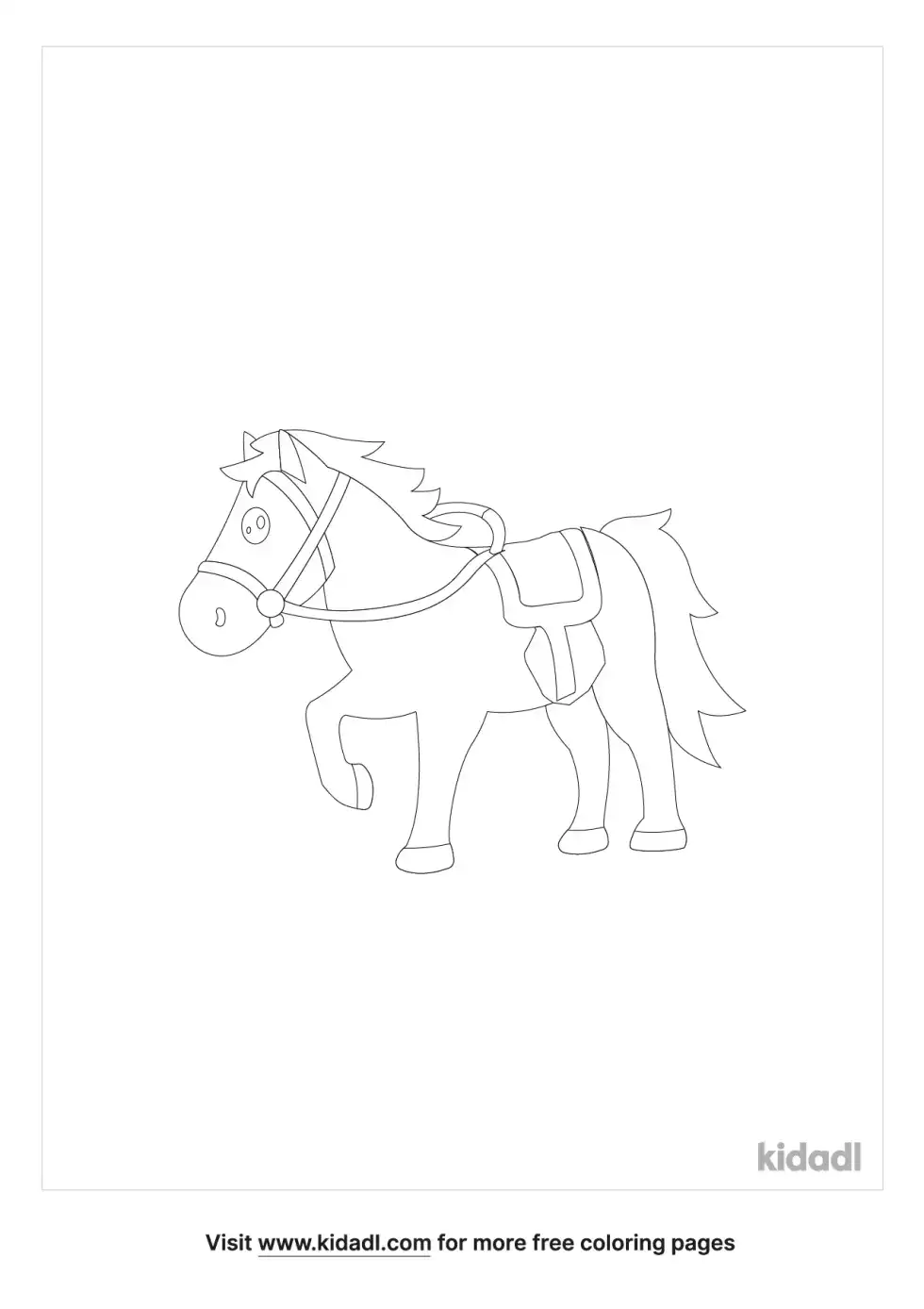 Toy Horse Coloring Page