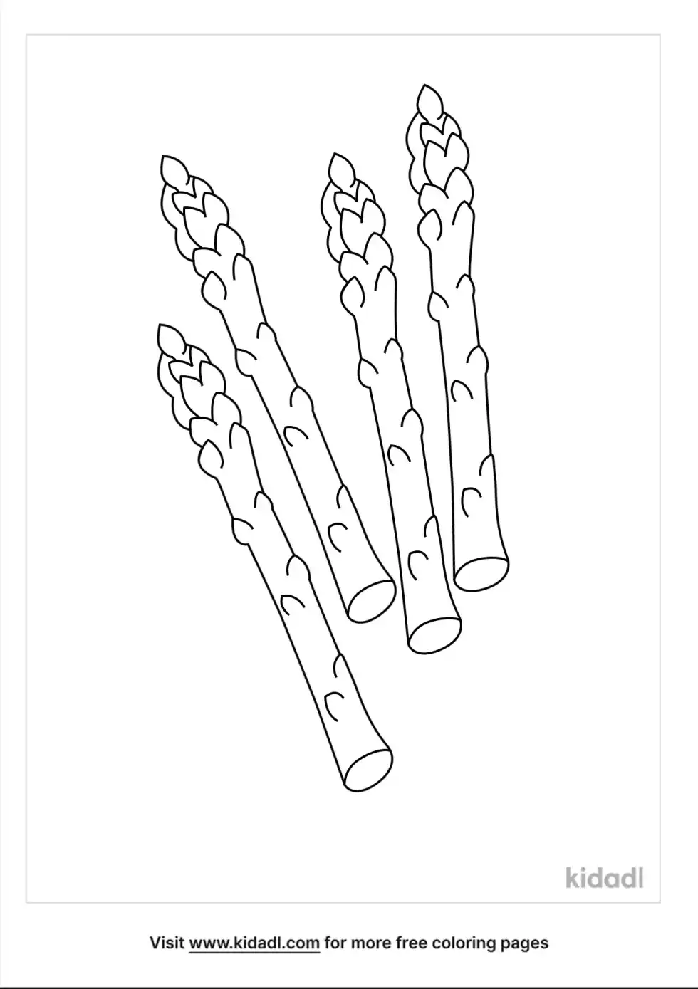 Asparagus Coloring Page