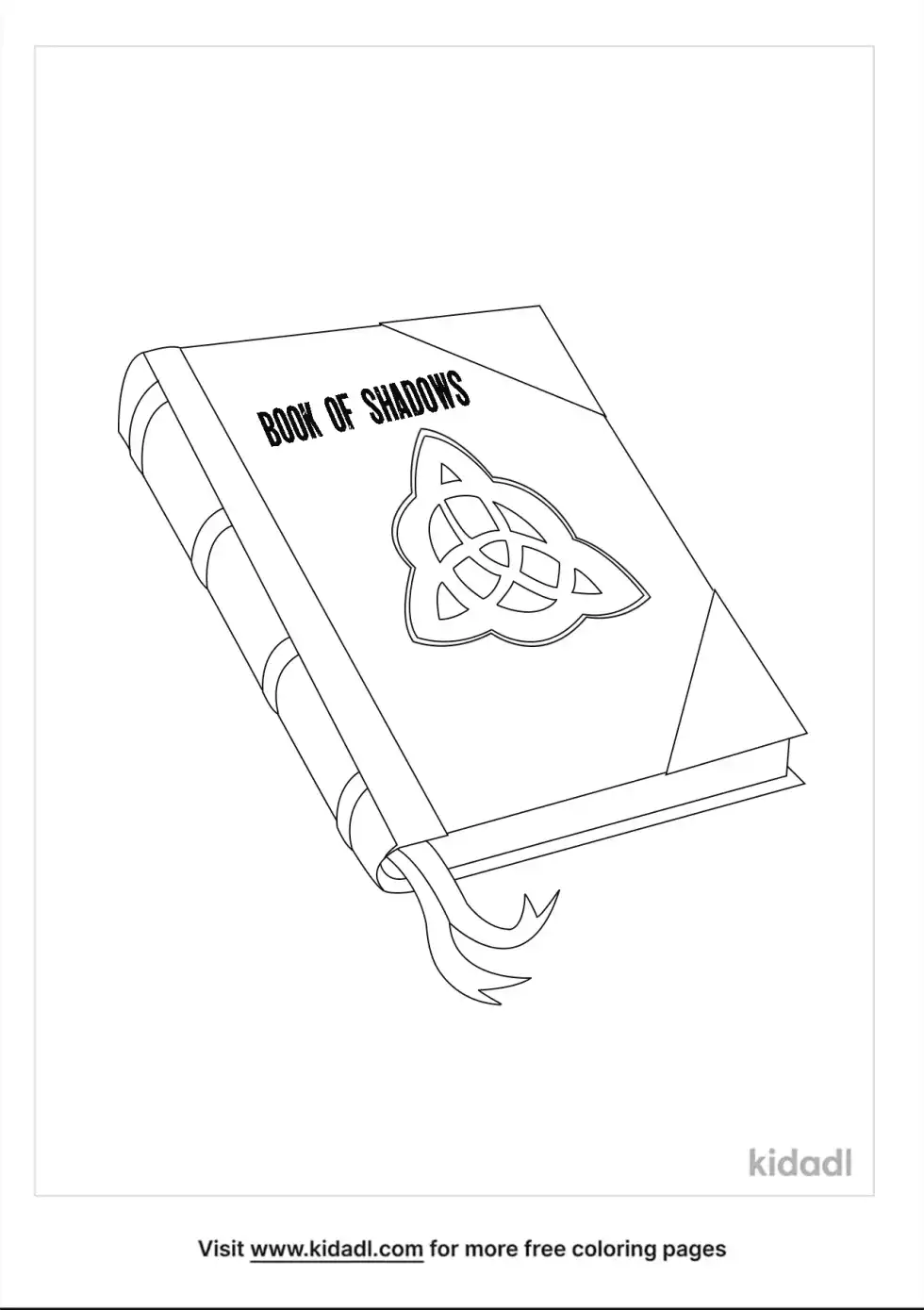 Book Of Shadows Coloring Page