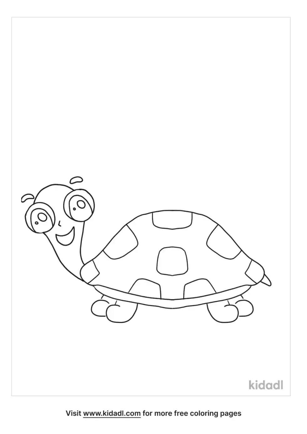 Cute Big Eyed Animal Coloring Page