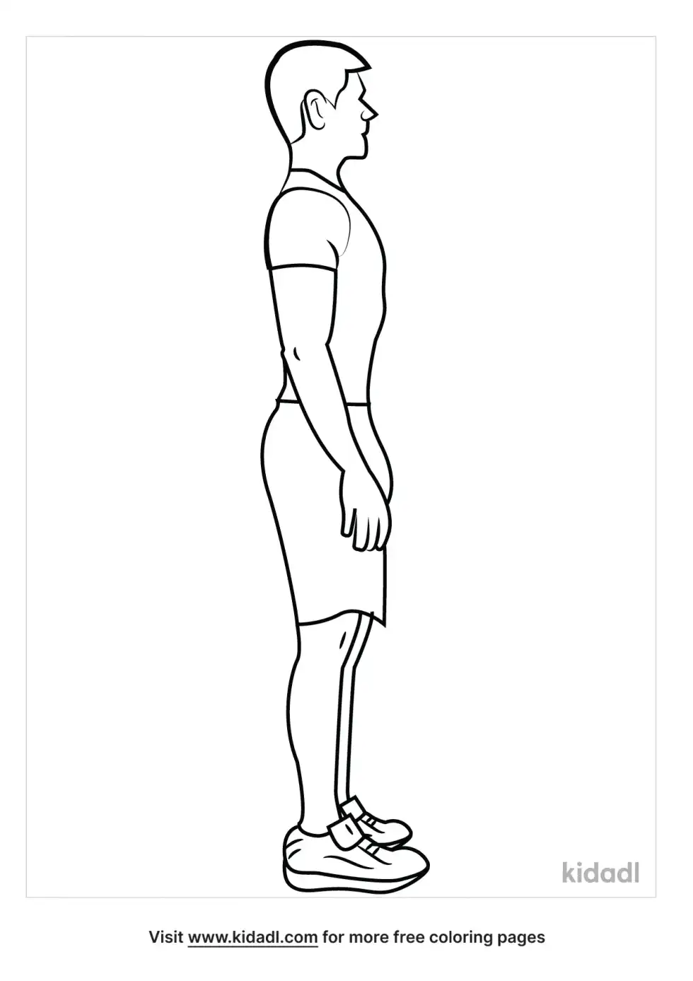 Proper Posture Coloring Page